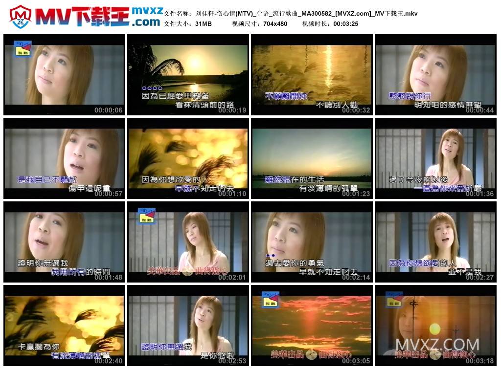 刘佳轩-伤心情(MTV)_台语_流行歌曲_MA300582